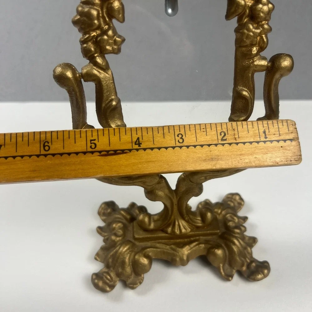 Iron Art JM62 Swivel Picture Frame Gold Ornate Rococo Vintage Decor Antique Vibe